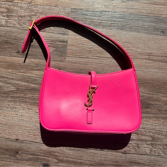 Yves Saint Laurent Handbags - COPY - Adorable authentic YSL pink shoulder bag!